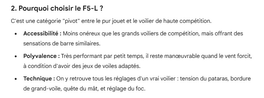 Pourquoi choisir la classe F5-L